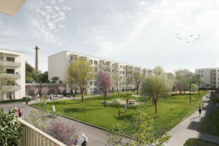 Visualisierung Neubauvorhaben Hassoweg, Nelkenweg in Berlin-Altglienicke. BILD: Stadt ud Land