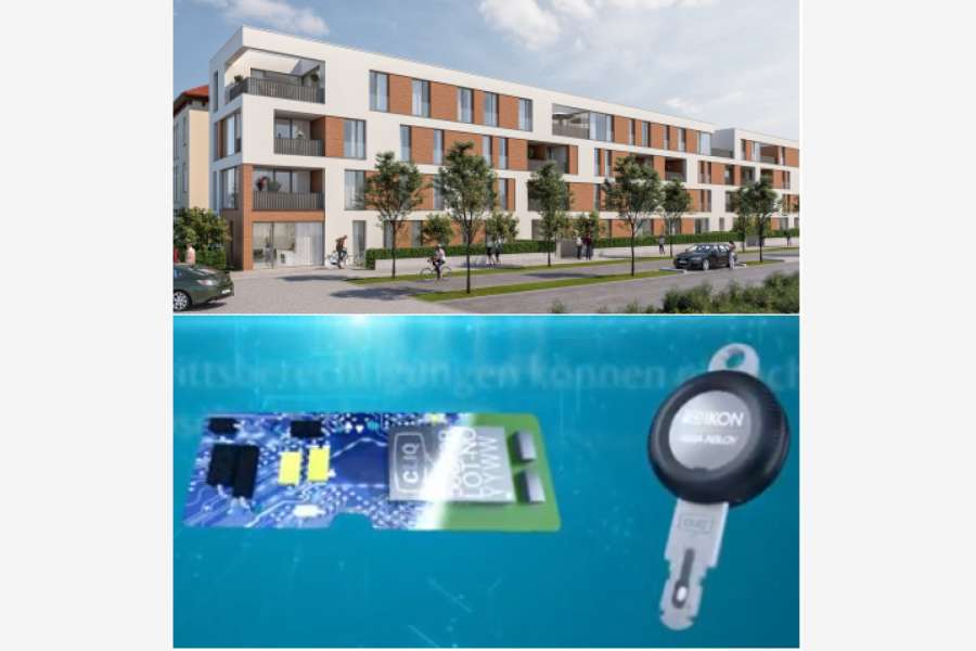 Das neue Quartier "Wohnpark am Ebeneberg" bekommt u.a. eine moderne Schließanlage. BILD: WHS und Ecliq.