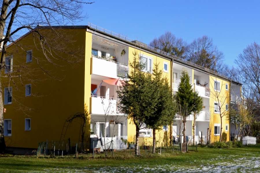 Die Auswahl der Fassadenfarben erfolgte in Anlehnung an das ursprüngliche Farbkonzept. Foto: GEWOFAG