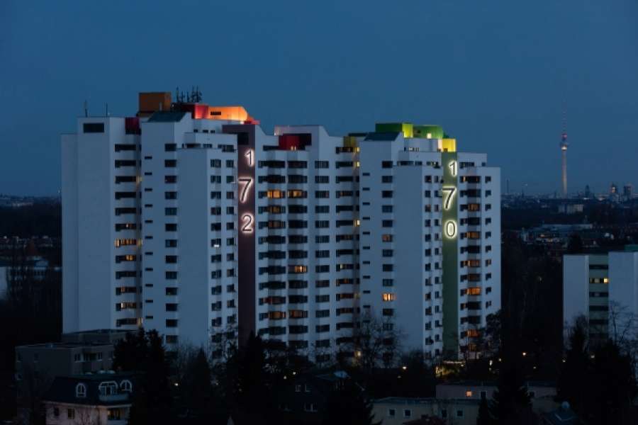 Wohnhausgruppe 928, Dannenwalder Weg der Gesobau im Märkischen Viertel, Berlin