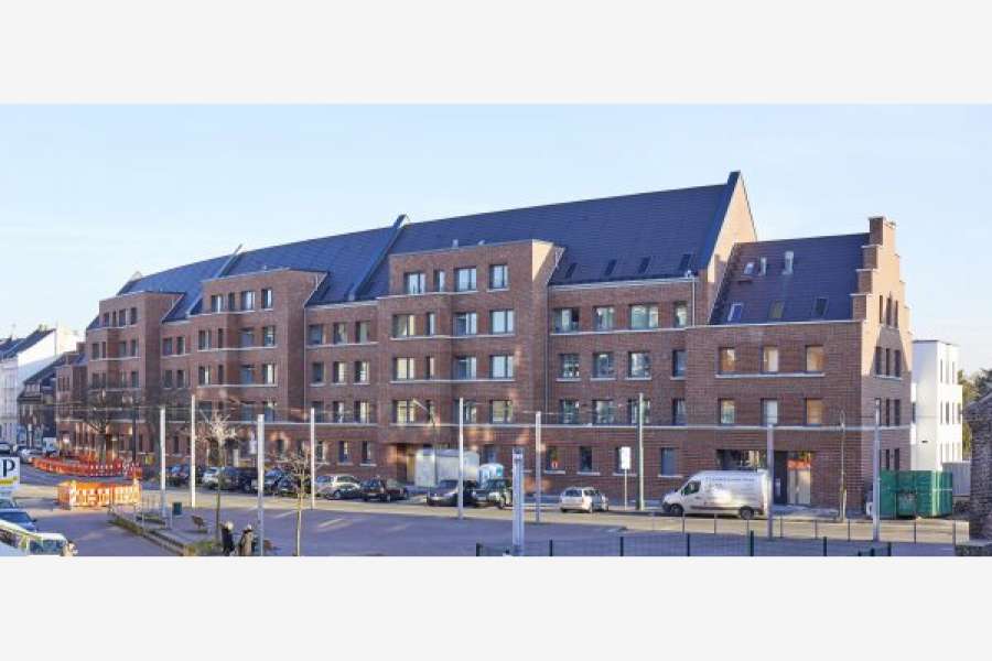 Mit historischen Bauelementen wie der echten Klinkerfassade und den Stufengiebeln soll das Stadtbild und vor allem der benachbarte Klinkeplatz aufgewertet werden. FOTO: WOGEDO