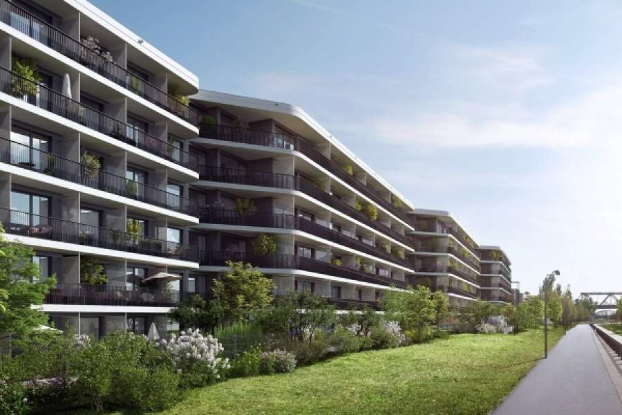 Ein Teil des Parkhauses am Gleisdreieck wird zu 178 urbanen Wohnungen. BILD: BAUWENS