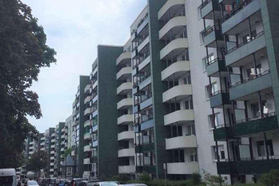 Straßenzug im Versorgungsgebiet im Hamburger Bezirk Mümmelmannsberg. FOTO: GETEC