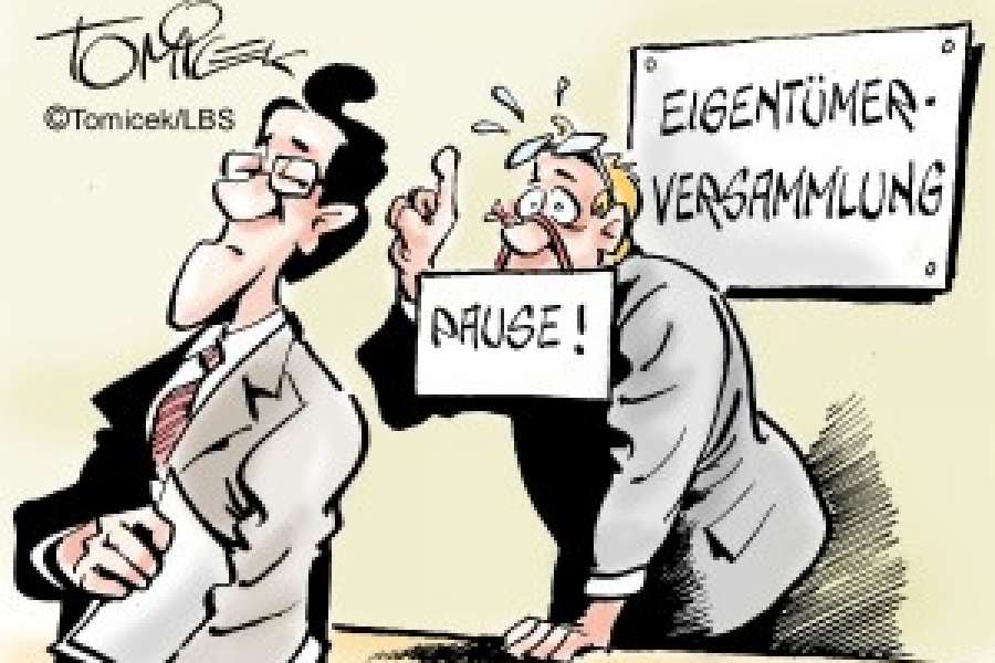 Welche regeln gelten für eine Eigentümerversammlung? BILD: TOMICEK/LBS