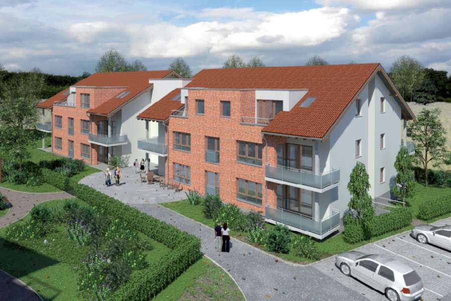 Vision vom neuen Service-Wohnkomplex in Rosengarten-Nenndorf. Foto: formart