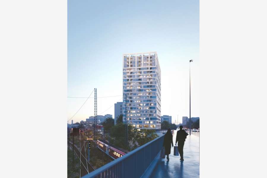 HOWOGE-Planungen für 64 Meter Wohnhochhaus werden konkret. BILD: BE berlin GmbH Prof. Dr. Jaeger