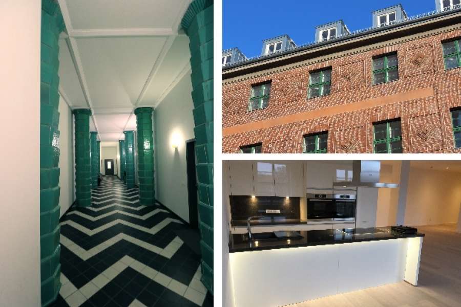 Das historische Ambiente und die moderne Ausstattung machen das alte Postamt Lichtenberg zu einem Quartier mit besonderem Charme. FOTOS: obs/German Property Group