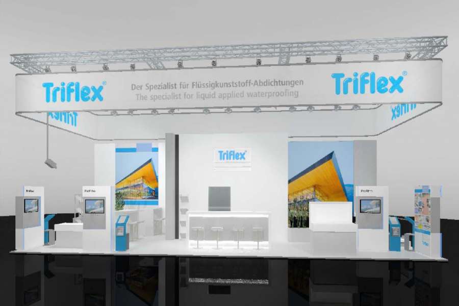 Triflex auf der BAU 2013, Grafik: Triflex