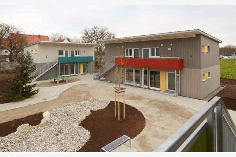 Für die Flüchtlingsunterkunft in Königsbrunn ist eine Nachnutzung geplant. FOTO: DAM/ZOLLEIS