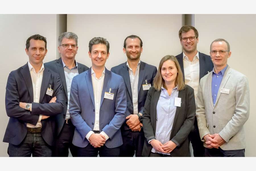 Gruppenbild mit Gründern auf dem Digitalforum. Foto: BFW