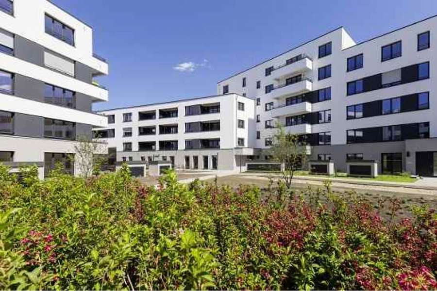Das HOWOGE-Areal an der Treskowallee glänzt mit 414 Mietwohnungen, zwei Senioren-WGs und einer Kita. FOTO: GdW