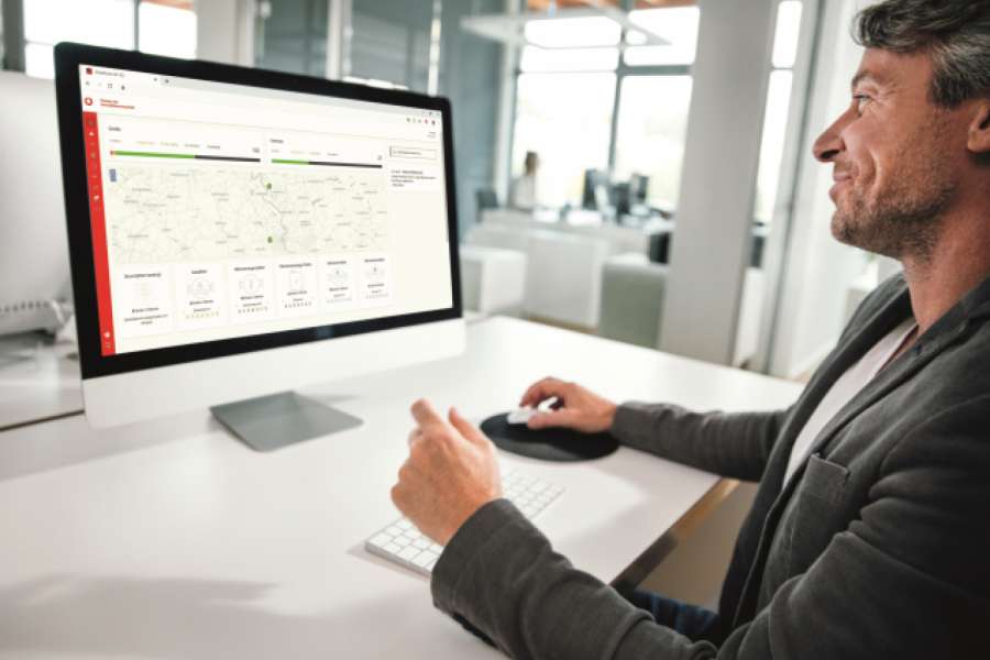 IoT-Plattform: Verbrauchsdaten und -zustände werden in einer Cloud gespeichert und lassen sich zentral über eine Web-Oberfläche abrufen. © Vodafone