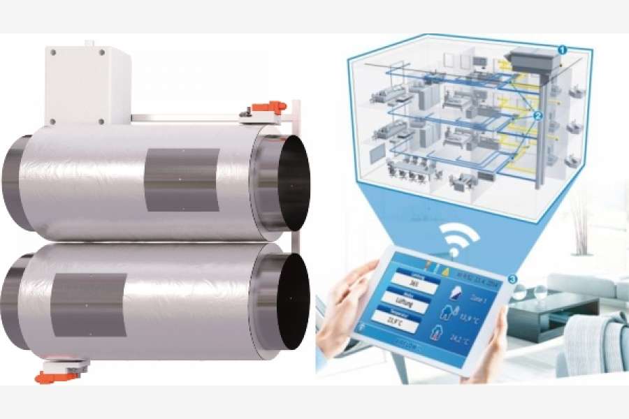 Airflow-Komplettsystem aus Lüftungsgerät, Regler und Smart Box. FOTO: AIRFLOW LUFTTECHNIK GMBH