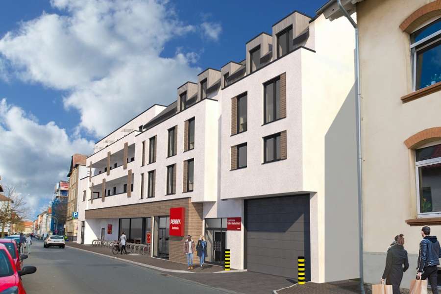 Bei PENNY in Braunschweig wohnen. Rendering: PENNY