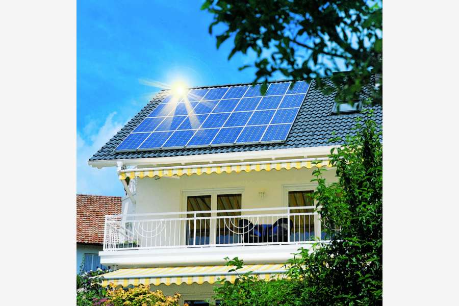 Überschüssiger Solarstrom wird als Wärme zwischengespeichert, Foto: epr/WeberHaus