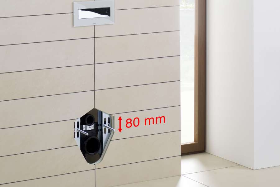 Mit den WC-Modulen kann die Sitzhöhe des WCs auch nachträglich verändert werden, Foto: Viega