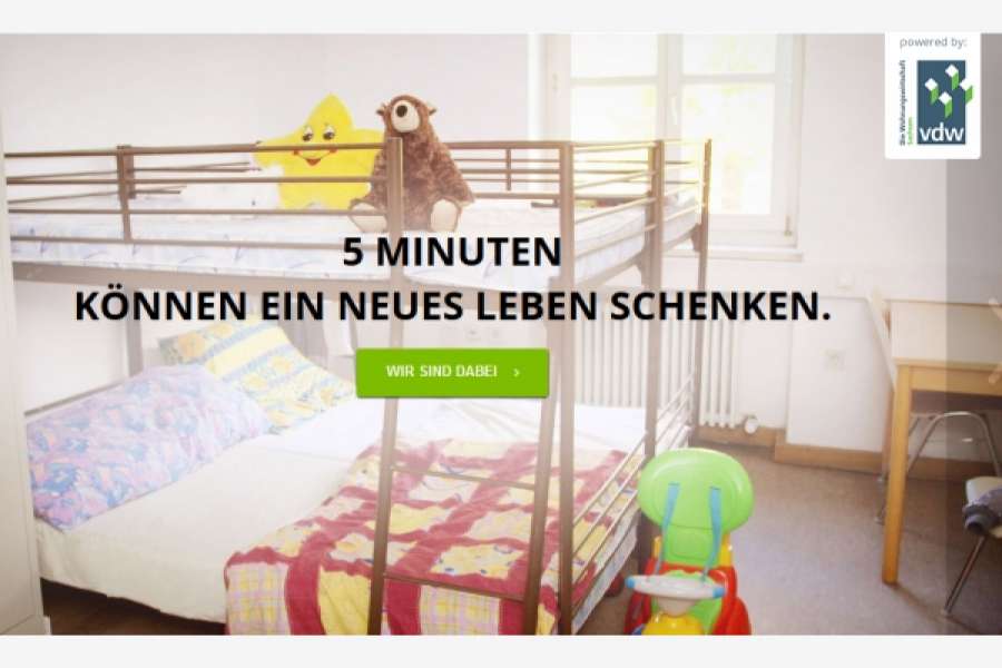 vdw will Kriegsflüchtlingen und Asylsuchenden auf dem Weg in ein neues Leben helfen.