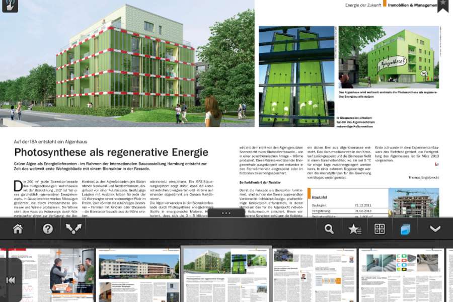 Die IVV als eMagazin auf Tablet-Monitor