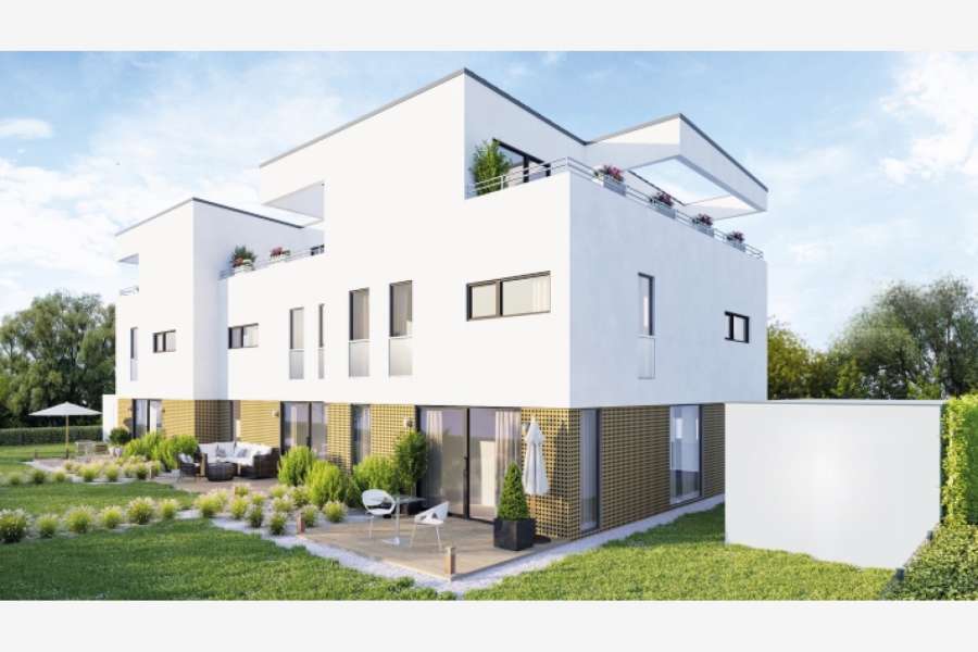 In Langweid und Mering entstehen moderne Wohn- anlagen mit innovativer Energietechnik: Brennstoffzellen-Heizgeräte von Viessmann liefern Wärme und Strom. BILD: VIESSMANN