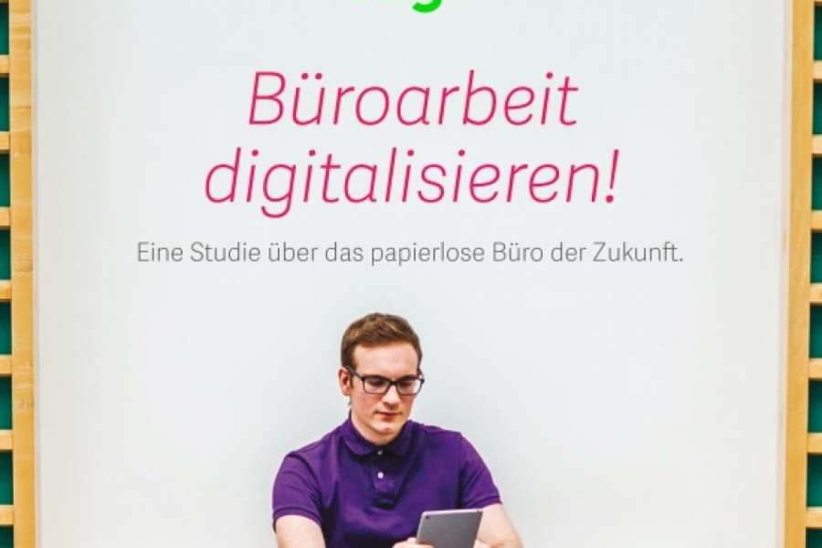 Cover der Studie "Büroarbeit digitalisieren!" der SAGE GmbH