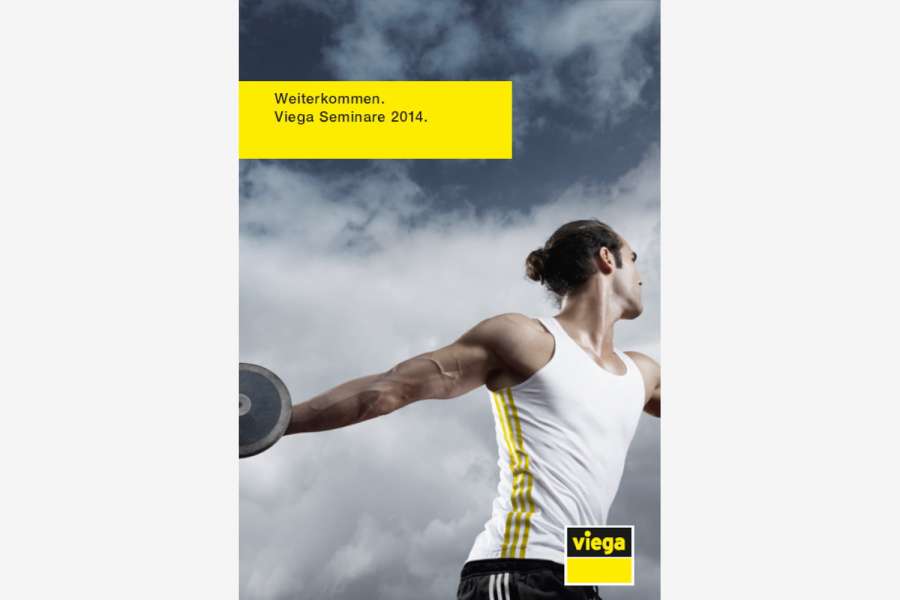 Das vollständige Programm 2014 kann kostenlos angefordert werden. Foto: Viega