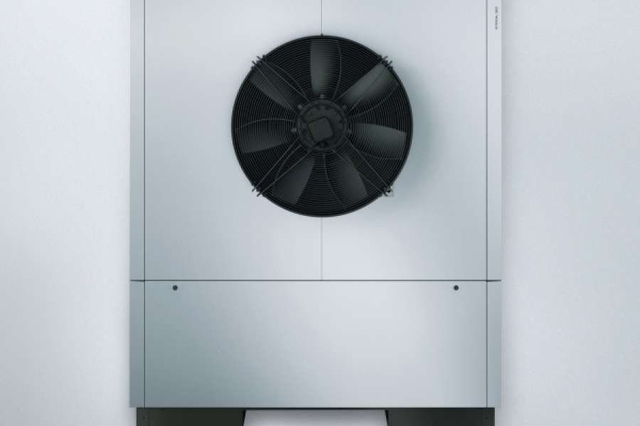 Vorlauftemperaturen bis zu 65 °C ermöglichen auch den Einsatz in sanierten Bestandsgebäuden. BILD: VIESSMANN