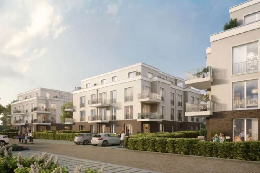 Eine gute Anbindung mit öffentlichen Verkehrsmitteln macht den Speckgürtel von Berlin attraktiv. In Hohen Neuendorf im Norden der Hauptstadt entsteht neuer Wohnraum. BILD: Fuchshuber Architekten