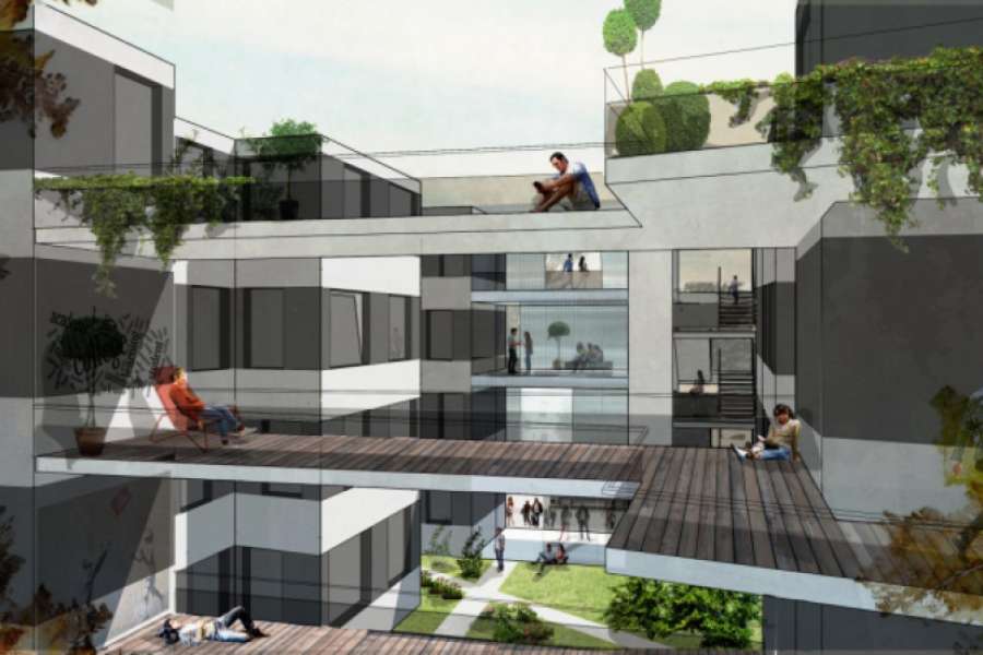 Studentisches Wohnen in der Amrumer Straße. BILD: carpaneto.schöningh architekten