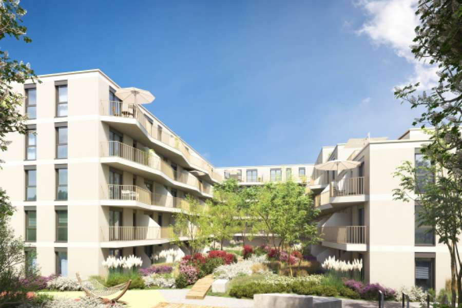 Wohnungsneubau in Wiesbahden. FOTO: Wilma Wohnen Süd Bauprojekte GmbH