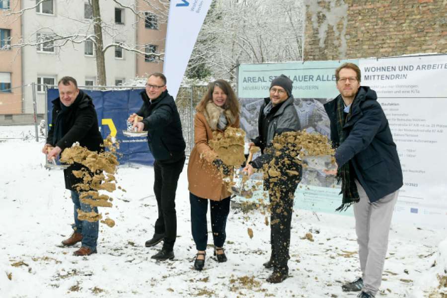 Im Rudolfkiez entstehen 110 neue Wohnungen. Foto: Tina Merkau