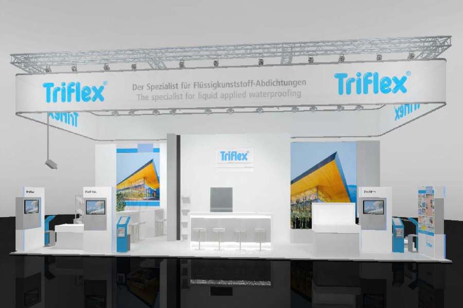 Triflex auf der BAU 2013, Grafik: Triflex