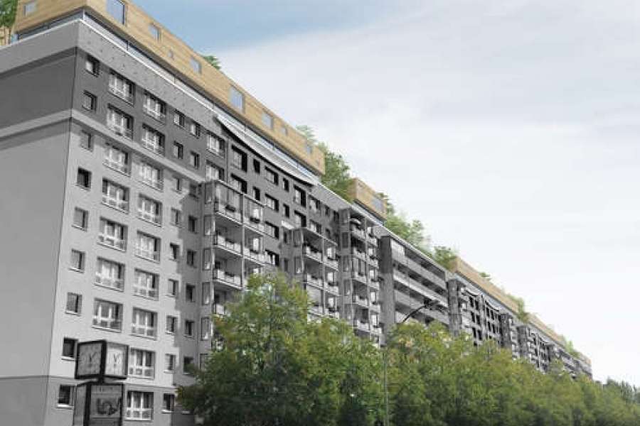 Aufstockung eines Hauses zwischen Kreuzberg und Mitte in Berlin. Zweitplatzierte der Kategorie "klein angelegte Lösungsansätze", Sigurd Larsen Design & Architecture. FOTO: Metsä Wood