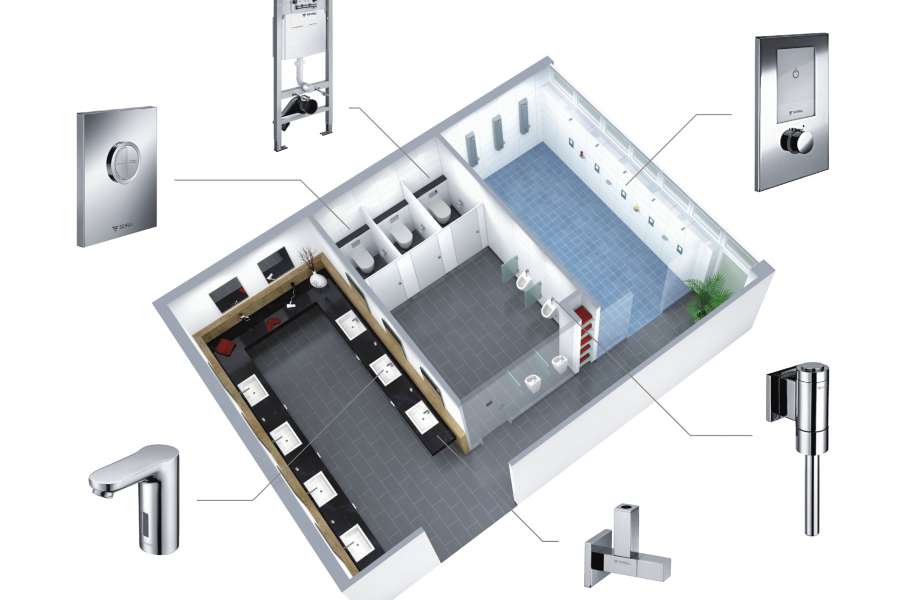 Höchsten Komfort für den Sanitärbereich. Foto: Schell